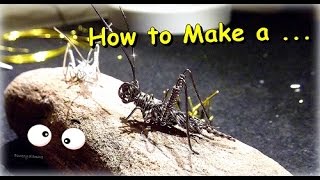 1 parte Como Hacer quotGrillo en Alambrequot  How to Make aquotWire Cricketquot  By Puntoy Alambre [upl. by Inaflahk]