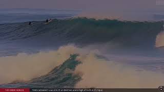 Jan 20 2024 Big Wave Surfing at Historic Waimea Bay HI [upl. by Adnovaj]