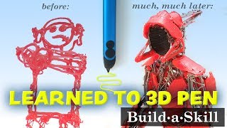 I spent 51 hours learning to use a 3D pen Progress from beginner to 3D pen robot [upl. by Ardiek]