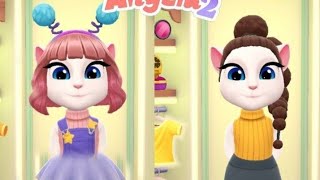 Miraculous lady bug My talking angela 2 makeover game cosplay makeover game New video youtube [upl. by Tarryn]