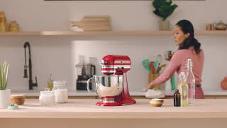 The KitchenAid® Artisan® Series TiltHead 5 Quart Stand Mixer  KitchenAid [upl. by Ytram799]