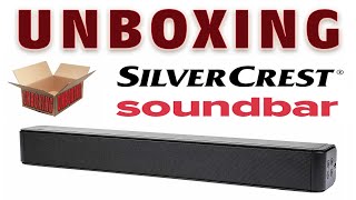 UNBOXING  SilverCrest Soundbar [upl. by Haleehs]