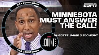 Stephen A The Wolves were EVISCERATED by the Nuggets 🫣 Can they turn it around  NBA Countdown [upl. by Aehc]