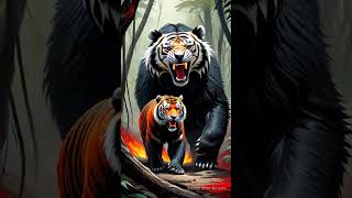 Bengal Tiger vs Sloth Bear Showdown [upl. by Aikemehs268]