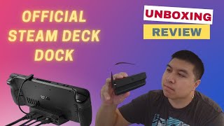 Steam Deck Official Dock Unboxing w Gameplay [upl. by Assiluj354]