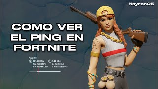 Como VER el PING en FORTNITE  Mostrar PING FORTNITE PC PLAY XBOX SWITCH CELULAR en 2024 ✅ [upl. by Sargent105]