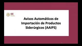 Operación de los Esquemas Avisos Automáticos y Garantías IMMEX [upl. by Acimat]