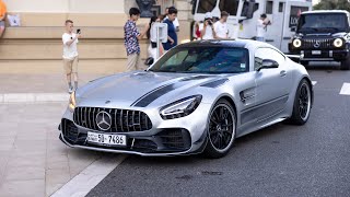 Mercedes AMG GT R Pro with Custom Exhaust  LOUD V8 Noises [upl. by Hajar]