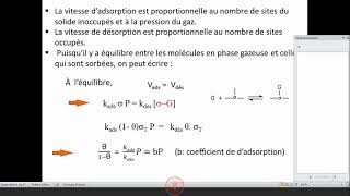 cours catalyse chimisorption part 1 [upl. by Dodge809]