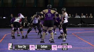 Gotham vs Rose City  2019 International WFTDA Championships Game 13 [upl. by Ranip416]