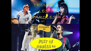 Trouve les paroles Best Of Années 80  Rien que des tubes  ♫♫♪☺ [upl. by Ahsiekim]