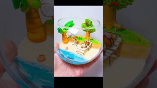 DIY Animal Crossing New Horizon Terrarium  Polymer clay [upl. by Aruon]