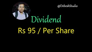 Dividend Rs 95 per share highdividendpayingstocks stockmarket dividend trading stocksplit [upl. by Zobkiw]