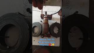 How to Test 12v DC dynamo motor magnetic🧲😃 dynamo motor howto viralshorts shorts [upl. by Emma53]