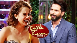 Shahid Kapoor OPENS On RANGOON Promotion On Koffee With Karan 5 [upl. by Yehudi]