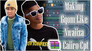 Making Gqom like Nwaiiza Nande  Caiiro Cpt  Free Flp [upl. by Sesylu]