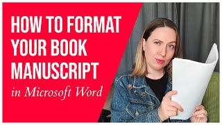 How to format your book manuscript in Microsoft Word [upl. by Alyat]