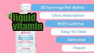 Review Liquid Multivitamin for Women  Hair Growth  Skin Care  Chromium Picolinate  Anti Aging Fo [upl. by Robbert206]