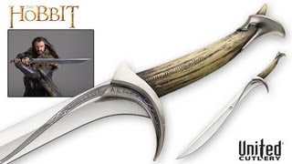 Orcrist Sword of Thorin Oakenshield from The Hobbit United Cutlery Replica [upl. by Abisha]