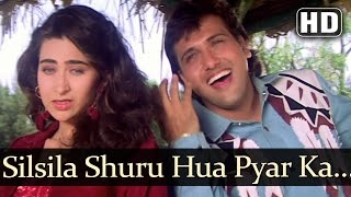 Silsila Shuru Hua Pyar Ka HD  Dulaara Songs  Govinda  Karisma  Alka Yagnik  Udit Narayan [upl. by Cammie]