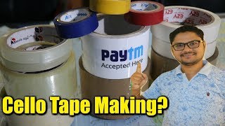 Cello Tape Making Business  BOPP टेप बनाने का लघु उद्योग [upl. by Kries128]