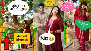 Romantic Prank On My So Much cute girlfriend 😻 KISSING PRANK ON Varsha 😱  Epic Reaction [upl. by Ali]