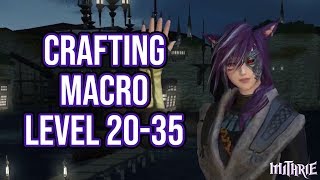 FFXIV 241 0448 Crafting Macro Level 2035 60 Sec Guide [upl. by Redwine]