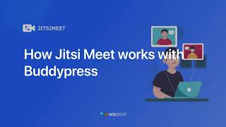 How Jitsi Meet works with BuddyPress [upl. by Aleydis]