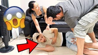 CHOKING PRANK ON BROTHER MUST WATCH [upl. by Henghold492]