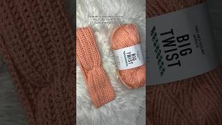 Peach Headband Crochet yarns is from Joann crochet tutorial diy [upl. by Noell]