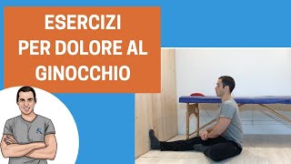 Esercizi per dolore al ginocchio [upl. by Ertha]