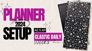 2024 Planner Setup Aura Estelle AExAP Classic Daily Weeks Planner [upl. by Ameh508]