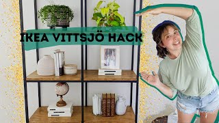 Ikea VITTSJÖ  DIY industrial shelving  how to completely change the aesthetic  ONE BIG HACK [upl. by Aysan]