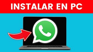 Como Instalar Whatsapp en PC o Laptop ✅ 2024 [upl. by Franciscka]