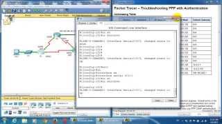 CCNA4 3414 Packet Tracer Troubleshooting PPP with Authentication [upl. by Hay]