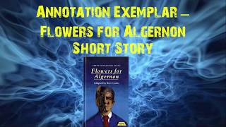 Flowers for Algernon  Short Story  Annotation Exemplar [upl. by Aserat]