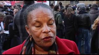 1er tour  La réaction de Christiane Taubira [upl. by Negaem530]