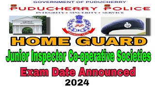 Puducherry Police Home Guard Written Exam 2024 [upl. by Hayes994]