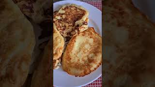 Snacks in just 3 minutes Delicious pancake with bananas [upl. by Ynnej]