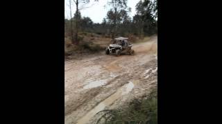 POLARIS RZR 1000 EN EL CIRCUITO OFF ROAD DE ADVENTURE FAMILY PARK [upl. by Hurty]