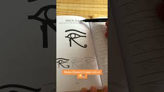 Learn how to write Ancient Egyptian Hieroglyphs For Kids Observe Trace Repeat calligraphy [upl. by Lucien]