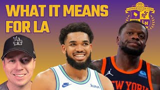 Huge WolvesKnicks Trade What It Says About Lakers And The West [upl. by Ycrep814]