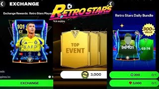 TOP EVENT PACK OPENING Retro Stars Exchange pack openingC RONALDOCHIESZOLA FC MOBILE [upl. by Cohbath812]