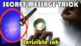 How to Create a Hidden Message  Invisible ink hacks [upl. by Venola]