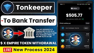 Tonkeeper Wallet Withdraw  X empire token withdrawal tonkeeper  Tonkeeper Se Withdraw Kaise Kare [upl. by Katey]