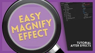 Easy Magnify Effect  After Effects Tutorial [upl. by Temirf]