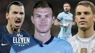 Edin Dzeko picks his greatest ever team  Neuer Ibrahimovic Xavi amp more [upl. by Gratt]