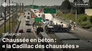 Le Québec utilise de plus en plus le béton dans la construction de ses routes [upl. by Annahsad]