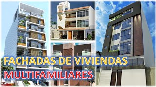 FACHADAS de VIVIENDAS MULTIFAMILIARES [upl. by Johny252]