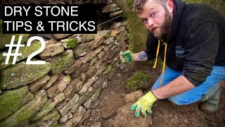 Dry Stone Walling  Retaining Wall Repair 2 [upl. by Lonyer263]